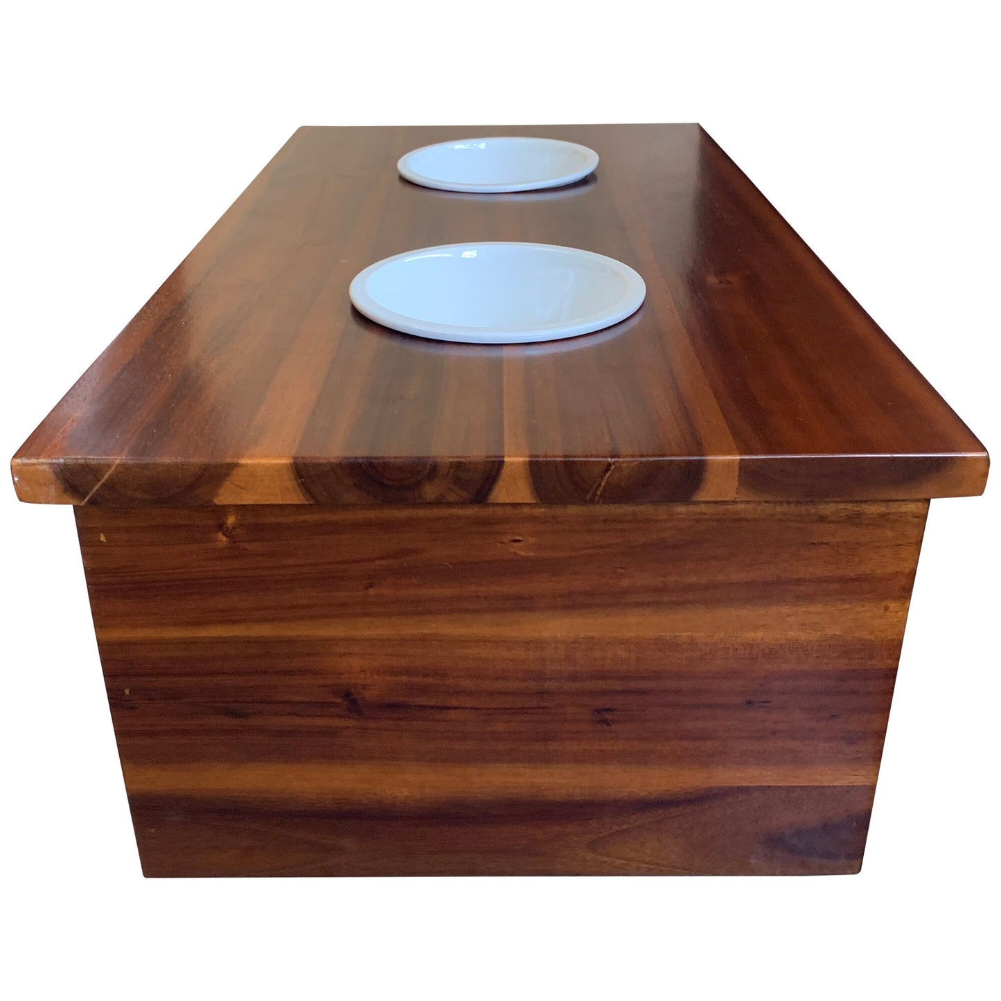 828 Pet Supplies Small Raised Dog Feeder with sliding drawer