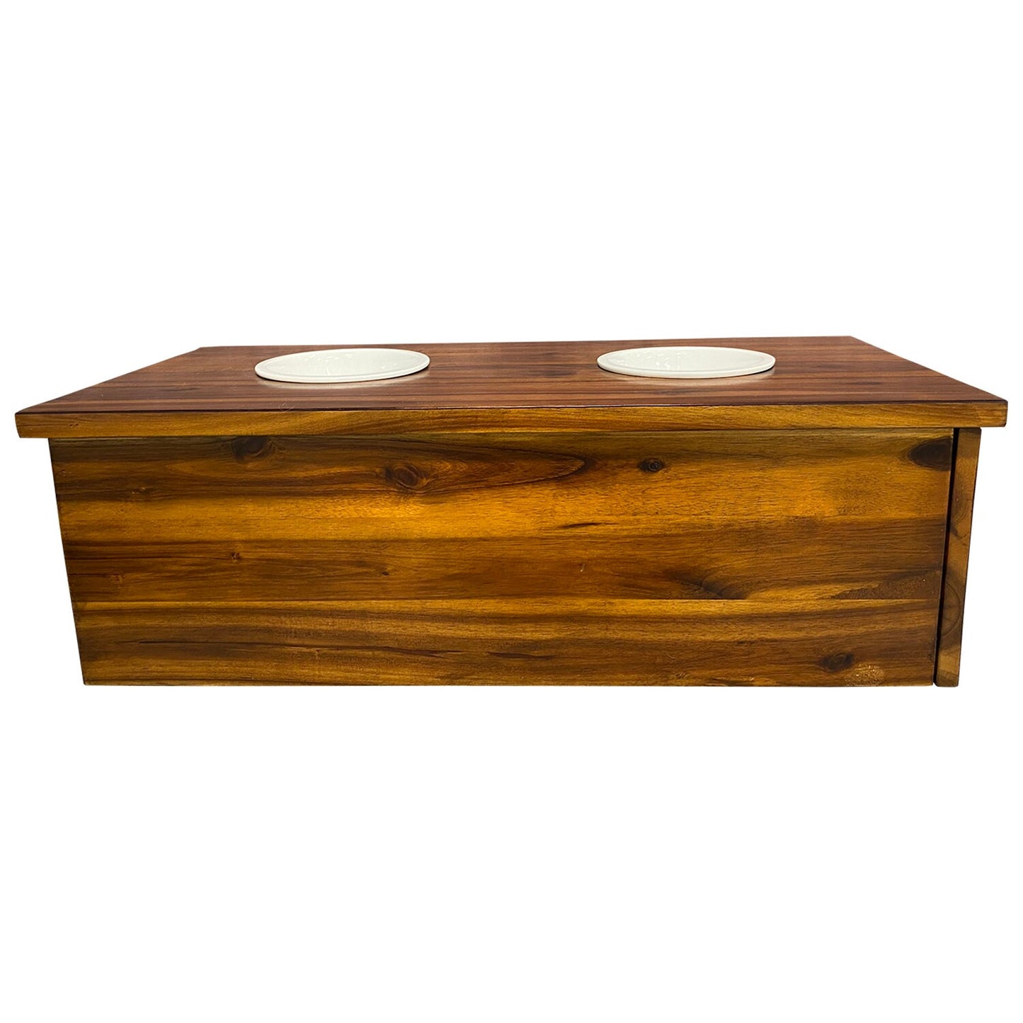 828 Pet Supplies Small Raised Dog Feeder with sliding drawer
