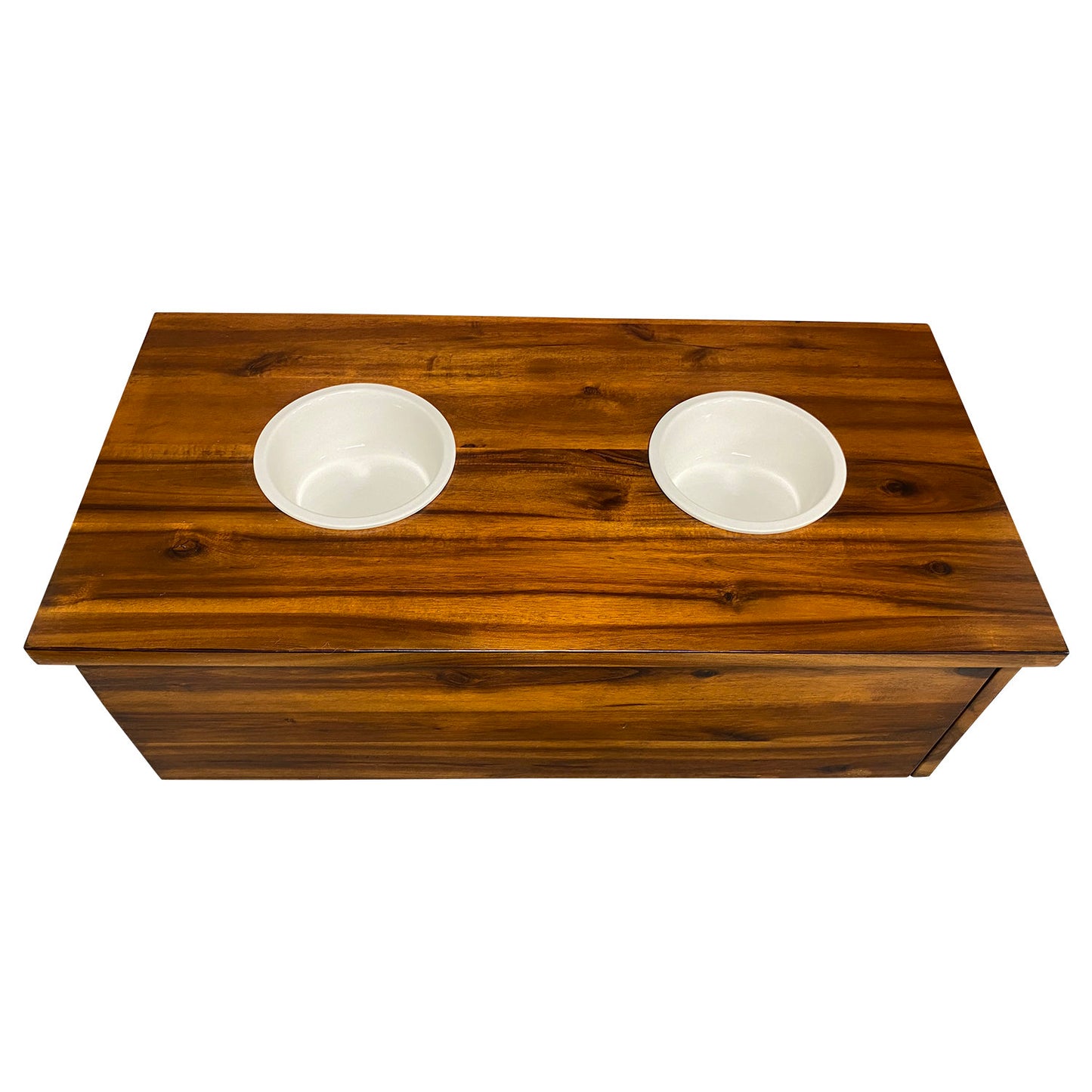 828 Pet Supplies Small Raised Dog Feeder with sliding drawer